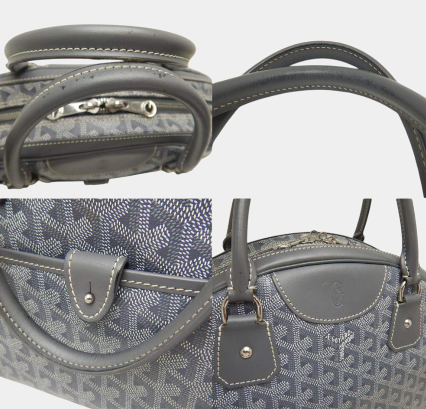 Goyard Grey Coated Canvas Saint Jeanne Mm Handbag